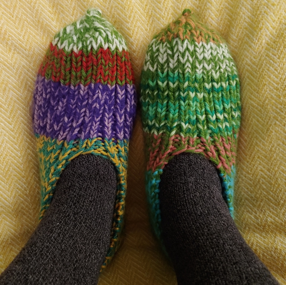 New Colorful Handmade Knit Slippers